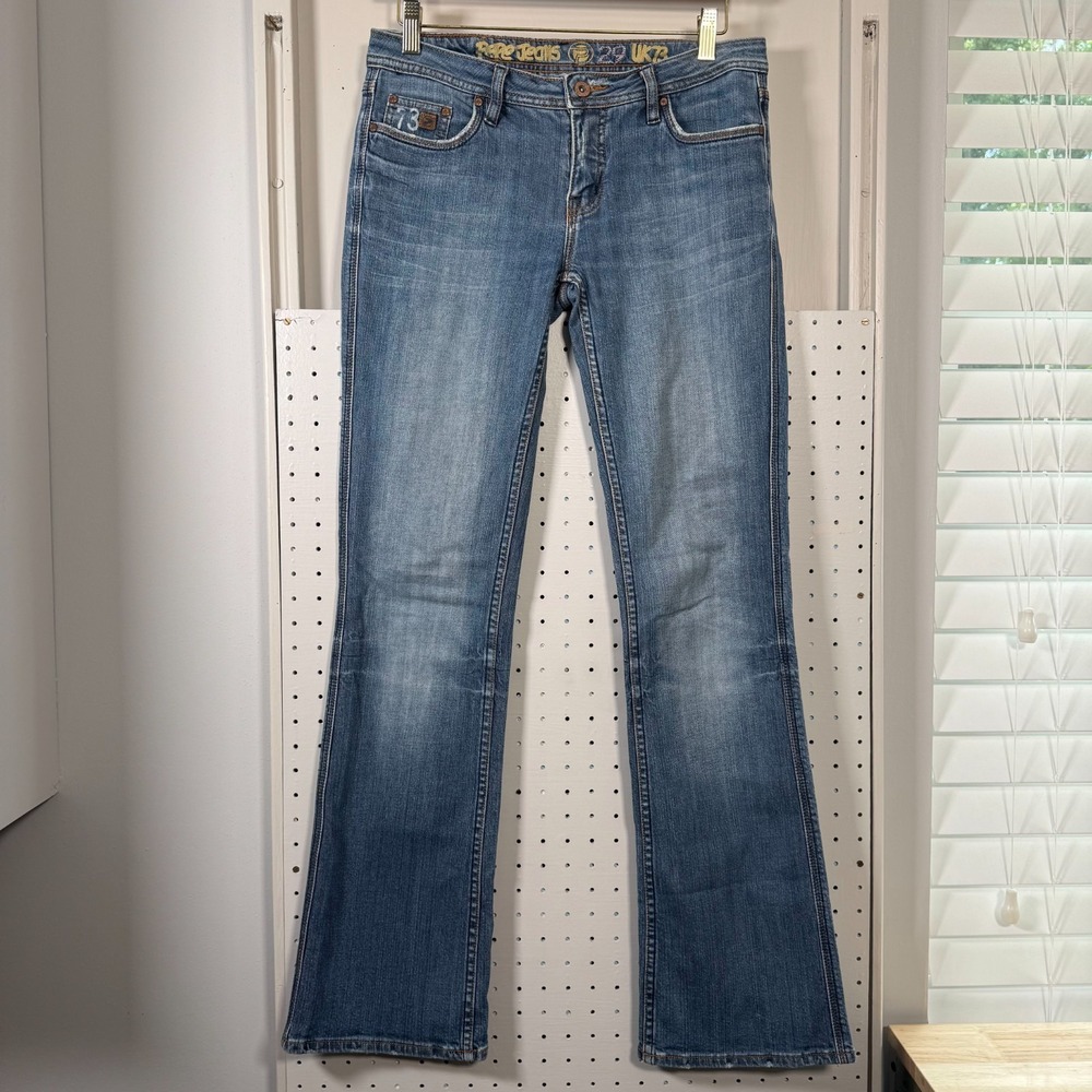 Pepe‎ Jeans London Layla Bootcut Jean Women's Blue Denim Stretch VTG Y2K - 29